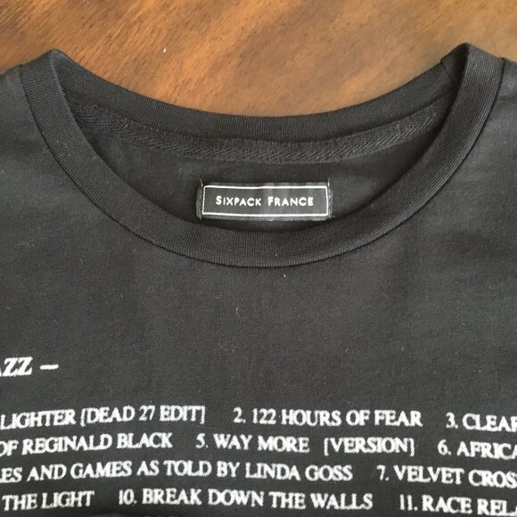 Band T Shirt Black Graphic Sixpack France x Hassan Rahim Small Rare Print - Picture 8 of 10